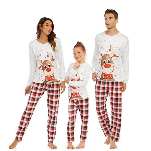 2023 pijamas de Navidad conjunto familiar verde rojo madre niños adultos bebé Navidad familia a juego trajes familia pijamas de Navidad ropa