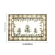 thumbnail image 3 of Felpudo navideño con piñas | Felpudo navideño de poliéster verde | Alfombra antideslizante para entrada (60 x 40 cm) | Decoración festiva para puerta de entrada | Uso en interiores y exteriores |, 3 of 6