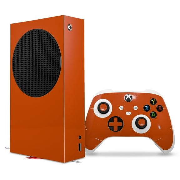 WraptorSkinz Skin Wrap compatible with the 2020 XBOX Series S Console and Controller Solids Collection Burnt Orange (XBOX NOT INCLUDED)