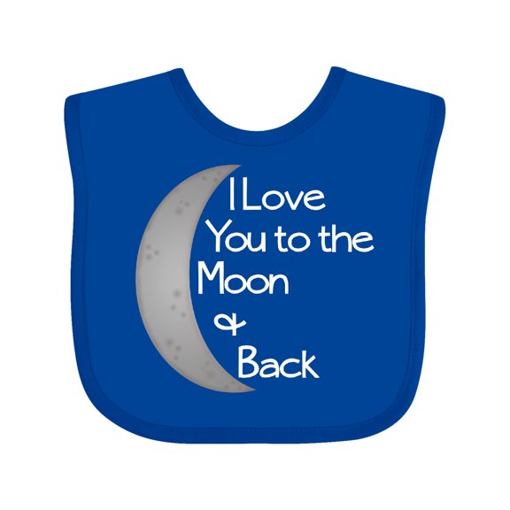 Inktastic I Love You to the Moon & Back. Boys or Girls Baby Bib