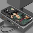 thumbnail image 1 of One Piece Luffy Zoro Cool Liquid Left Rope For Samsung Galaxy S24 S23 S22 S21 S20 FE S10 Ultra Plus Lite 5G Cover Back, 1 of 1