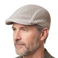 thumbnail image 2 of MEICHEN Men's Mesh Beret Hat Solid Color Driving Work Hat Breathable Newsboy Cap for Men Lightweight Flat Cap, 2 of 3