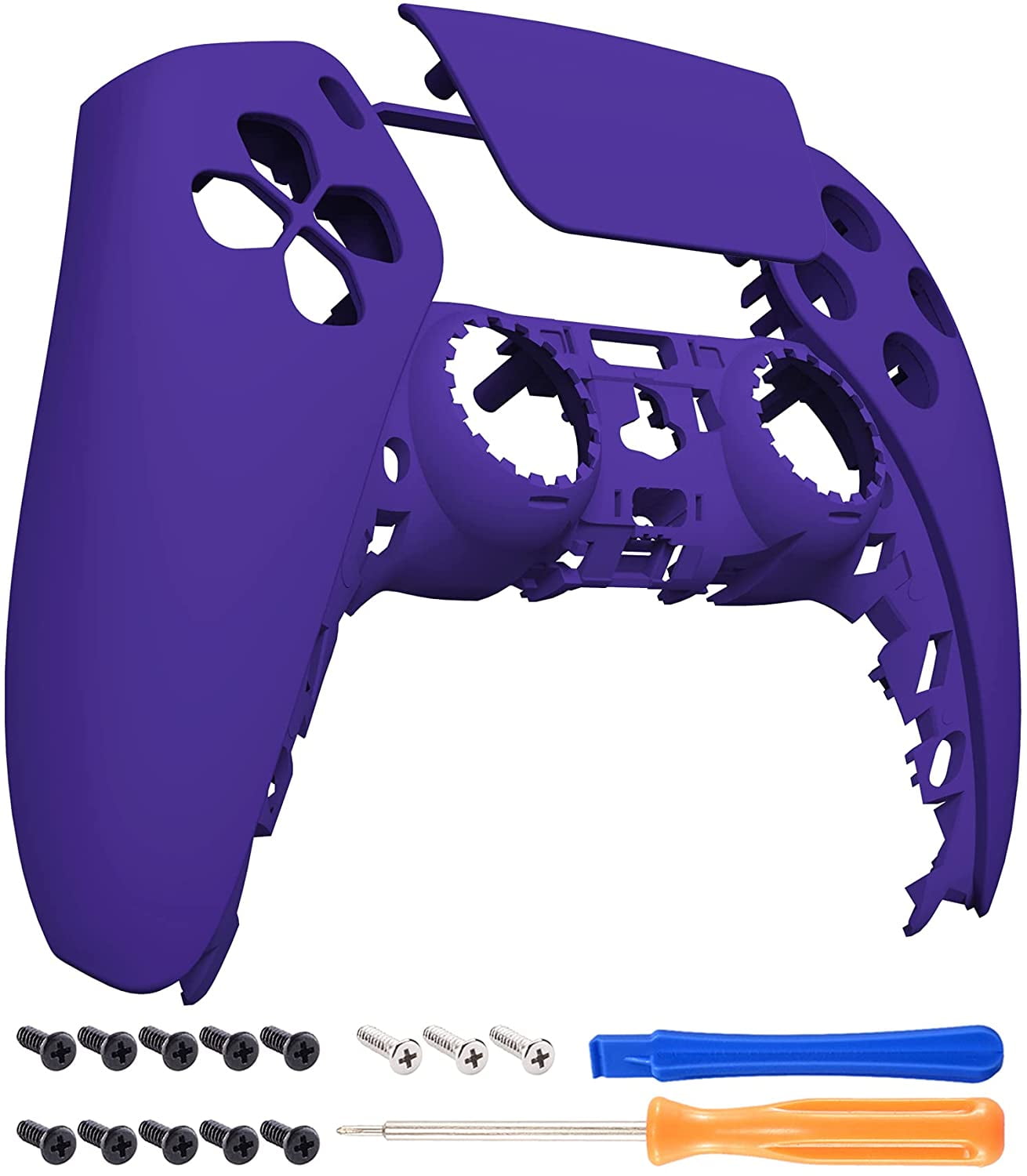 Purple Touchpad Front Housing Shell for PS5 Controller Soft Touch DIY ...