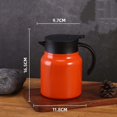 thumbnail image 1 of Portable Stainless Steel Teapot for Home Outdoor Office Large Teapot Tea Parts, 1 of 10