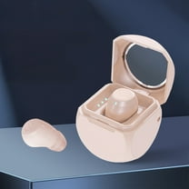 Sleep Earbuds Bluetooth 5.4 in Ear Light-Weight Headphones, Mini Sleep Headphones Small Design for Side Sleepers, 47H Playtime with Charging Case, Clear Calls Earphones - Beige