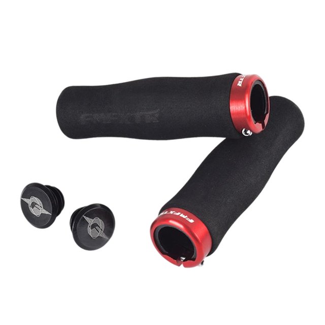 Puños de manillar de bicicleta Macarena Puños de bicicleta Abrazadera de aluminio única Bloqueo de puños