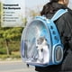 thumbnail image 2 of Wdftyju Portador de viaje para mascotas Cápsula espacial transparente Gato Burbuja Mochila (Azul) Wdftyju 5nm6br1jf2uh9ur5D05, 2 of 9
