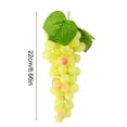 thumbnail image 3 of Grape Decor,8.66In Simulated Grape Bunch Hanging Pendant High Simulation Matte Effect Waterproof,Festive Decor for Home Decor Festival Wreath Wedding Backdrop Indoor Outdoor Decoration Decors, 3 of 6