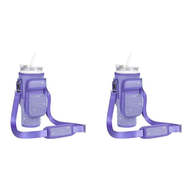Bling Portabotellas Soporte para Botella 40oz () Púrpura