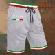 thumbnail image 3 of WILLBEST Pantalones Cortos Casuales para Hombre, para Uso Diario, Ocio y Compras, Diseño Elegante con Estampado de Letras, Tejido Elástico Cómodo para Los Días de Verano., 3 of 4