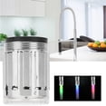 thumbnail image 3 of Light Color Changing Faucet,  LED Water Faucet, RGB Multifunctional Kitchen Faucet, With Three Color Temperature Control, Touch On Faucets, 3 of 8