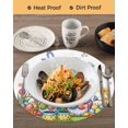 thumbnail image 3 of 13 Inch Round Placemats Set of 4, Easter Gnomes Bunnies Non Slip Heat Insulation PP Table Mats, Spring Easter Eggs Floral Leaves Washable Place Mats for Kitchen Dining Party Table Decor, 3 of 7