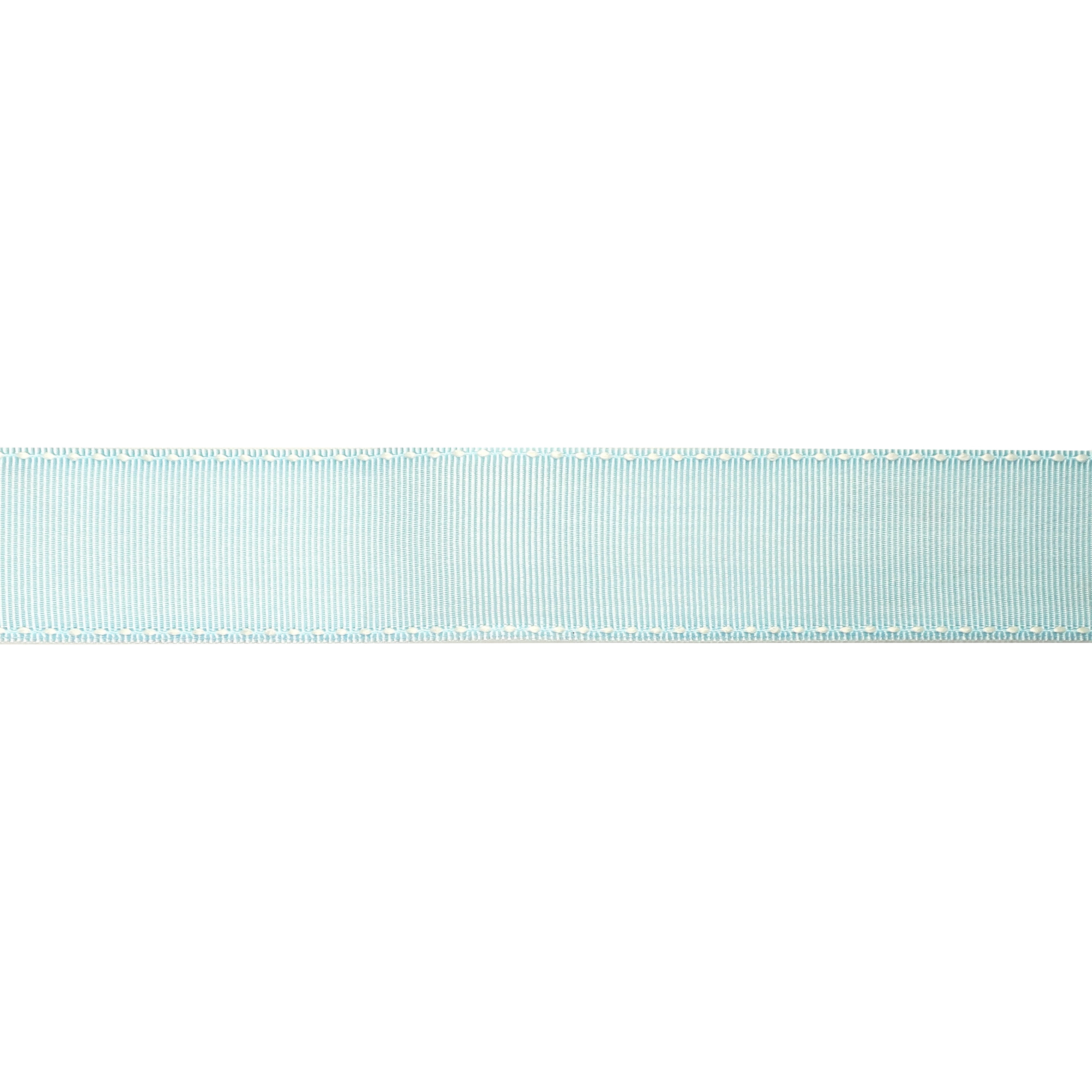 Celebrate It 1.5" x 3 yd. Grosgrain Stitched Edge Ribbon - Light Blue with White Stitching, Non-Wired Woven Selvage for Crafts, Bows & Gift Wrapping, 12 Pack