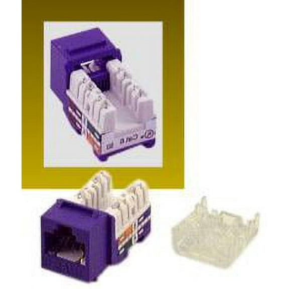 IEC RH4508F-MT-VTL6 RJ4508 Female Narrow Keystone Connector Violet Category 6