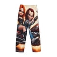thumbnail image 3 of Lsque Chucky Print Men's Pajama Pants, Lounge Pant - Comfortable Home Wear,Elastic Waistband, Stylish Design-Small, 3 of 9