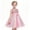 Pink, variant on Toddler Girls Sparkly Sequin Rainbow Tulle Dress Soft Cotton Lining Flower Waist Princess Gown for Special Occasion Photoshoot Halloween