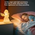 thumbnail image 4 of Linda luz nocturna, lámpara de ángel que cambia de 8 colores hecha de silicona súper suave, 4 of 5