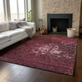 thumbnail image 6 of Addison Rugs Mayfield Washable Transitional Modern Merlot Rectangle Rug, 3' x 5', 6 of 6