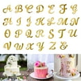 thumbnail image 2 of Gold Alphabets Cake Toppers, 26Pieces Cake Decorations for Crafting Personalize Cake Messages, 2 of 9