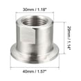 thumbnail image 3 of Uxcell 2 Pcs Conector de tubería hembra 1/2" NPT a abrazadera OD 40mm, 3 of 4