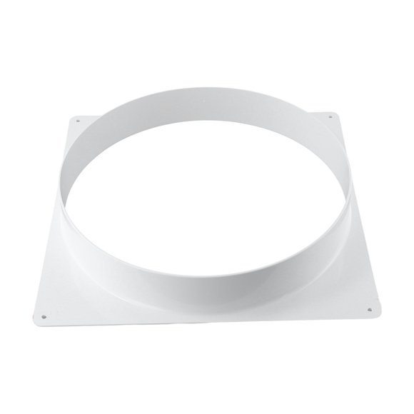 Bgsha Plastic Air Duct Connector Flange Panel Dryer Vent Wall Plate Duct Connector Straight Ventilation Pipe Ducting Tools for Cooling Heating Ventilation System