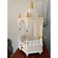 thumbnail image 2 of Wooden Temple For Home And Office / Designer Wooden Mandir With LED Lights / Pooja Mandir For Home / Wall Hanging And Table Top Temple, 2 of 5