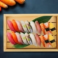 thumbnail image 3 of Bandeja de sushi de madera de estilo japonés bandeja de sushi bandeja sashimi placa de sushi bandeja para servir, 3 of 6