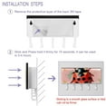 thumbnail image 4 of PhooArto Key Holder for Wall Decorative with 5 Key Hooks, Cartoon Ladybug Print Holders Wall Mount Organizer with Mail Key Rack, Self Adhesive, 4 of 7
