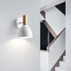 thumbnail image 5 of Aplique de pared nórdico, lámpara de aplique E27, lámpara de noche, decorativa, iluminación, Blanco, 5 of 7