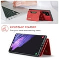 thumbnail image 4 of Galaxy S22 Ultra Case, Dteck for Samsung Galaxy S22 Ultra Cover Wallet Case ID Credit 8 Card Slots Holder Cash Pocket PU Leather Magnetic Closure Clasp Flip Removable Case, Red, 4 of 7