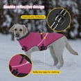 thumbnail image 3 of BT Bear Dog Harness Jacket, High Collar Reflective Dog Jacket with Handle, Warm Dog Cold Weather Coat, Pet Coat Vest for Small Medium Large Dogs Hot Pink L, 3 of 7