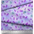 thumbnail image 2 of Soimoi Cotton Voile Fabric Flower & Leaves Watercolor Print Fabric by the Yard 56 Inch Wide, 2 of 3