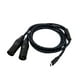 thumbnail image 4 of Cable de audio tipo C a doble XLR macho de 3 pines, resistente, portátil, ligero, de nailon trenzado para conectar teléfonos móviles y portátiles., 4 of 9
