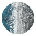 thumbnail image 2 of Unique Loom Valencia Collection Area Rug - Turia (5' 3" Round Gray/Black), 2 of 9