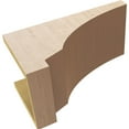 thumbnail image 6 of 9"W x 18"D x 9"H Wide Moab Rough Cedar Woodgrain TimberThane Corbel, Primed Tan, 6 of 6