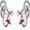 B, variant on AOBOCO Christmas Gifts Butterfly Earrings 925 Sterling Silver Butterfly Earrings Jewelry Gifts for Women