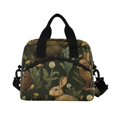 thumbnail image 6 of FORMRS Reusable Lunch Bag for Work School Leakproof Insulated Cooler with Adjustable Shoulder Strap, Brown Floral Rabbits Pattern, 6 of 6