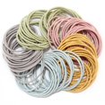 thumbnail image 1 of Attaches de Cheveux Cordes Simples 100 Pcs Élastiques pour Queue de Cheval pour Filles, 1 of 10
