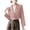 Pink, variant on Drovellove Plus Size Women's Casual Blazer Jacket Long Sleeve Solid Color Lightweight Suit Coat - Versatile Office Layering Piece, Breathable Polyester Career Outerwear for Business Meetings