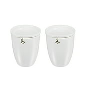 18ml Porcelain Crucible Cup with Lid for Foundry Melting Casting Refining 2 Pack