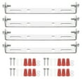 thumbnail image 1 of Uxcell 125mm (4.92") Universal Light Fixture Mounting Bracket Kit, Light Crossbar Round Ceiling Plate with Screw 4 Set, 1 of 7