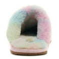 thumbnail image 5 of Soda Shoes Women Super Soft Faux Fur Fuzzy Fluffy Close Toe Slide in Slipper Colorful ALLOW Rainbow Pink-ish 6, 5 of 5