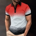 thumbnail image 3 of HomeGardon Mens Shirts Turn Down Collar Short Sleeve,Mens Shirts Turn Down Collar Men's Lapel Button Color Matching Loose Casual Shirt,S-XXXL, 3 of 6
