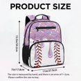thumbnail image 7 of KUIFORTI Purple Ice Cream Baseball Toddler Backpack Boys Kids School Bag with Side Pockets Adjustable Straps Lightweight for Preschool Kindergarten Back to School Gifts, 7 of 7