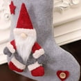 thumbnail image 4 of 3D Faceless Doll Christmas Stocking, Large Capacity Gift Bag for Fireplace Mantle, Festive Holiday Hanging Decor for Staircase Door(A), 4 of 7