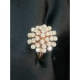 thumbnail image 2 of 1.09 Cts Round Brilliant Cut Natural Diamonds Snowflake Wedding Ring In Hallmark 14K Rose Gold, 2 of 13