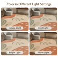 thumbnail image 7 of ODIKA 4'x6' Terracotta And Sage Abstract Design Washable Area Rug Modern Minimalist Geometric Art Motif for Bedroom, Reading Nook, Pet Friendly & Non-Shedding, 7 of 7