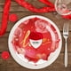 thumbnail image 5 of Disposable Painted Paper Plates For Valentine's Day Parties Water Proof Oil Draining Thickened Sturdy Based Pulp, 5 of 6