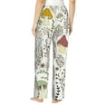 thumbnail image 3 of Naloa Colorful Mushrooms and Plants Print Women’s Ultra-Soft Comfy Pajama Lounge Pants with Pockets & Drawstring, 3 of 8