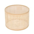 thumbnail image 1 of Woven Light Cover, Lightweight Square Mesh Shape Fine Edge Wrap Rattan Lamp Shade  For E27 E14 Table Lamp, 1 of 8